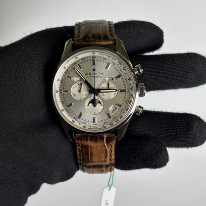 Zenith El Primero 42mm White Dial Watch Ref# 03.2091.410 - Happy Jewelers Fine Jewelry Lifetime Warranty
