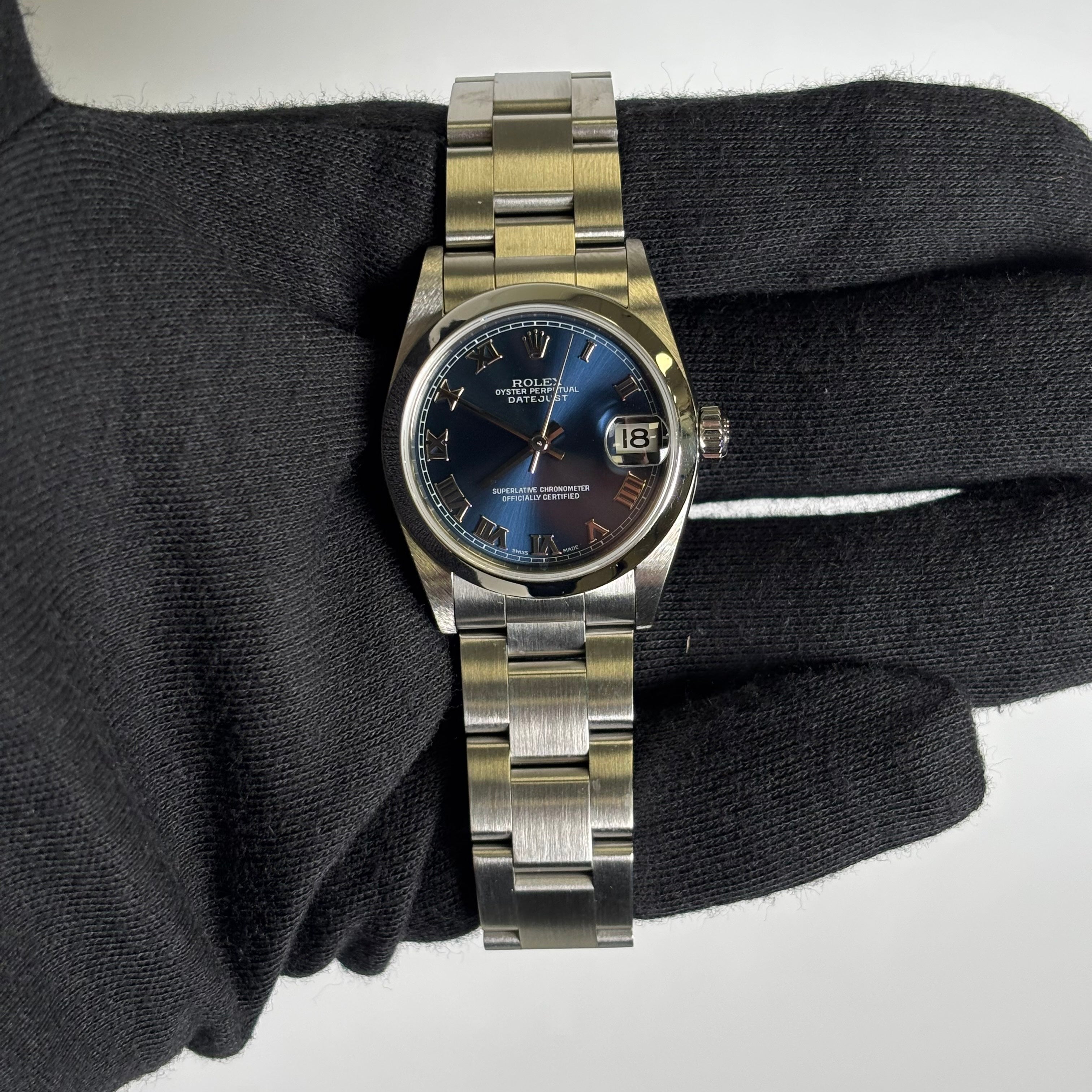 Rolex Datejust 31mm Blue Dial Watch Ref# 78240 - Happy Jewelers Fine Jewelry Lifetime Warranty