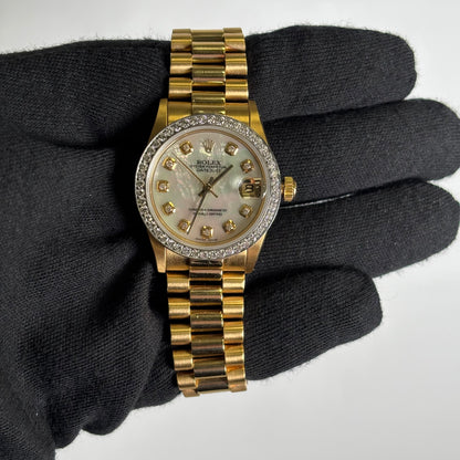 Rolex Datejust 31mm MOP Dial Watch Ref# 68278 - Happy Jewelers Fine Jewelry Lifetime Warranty