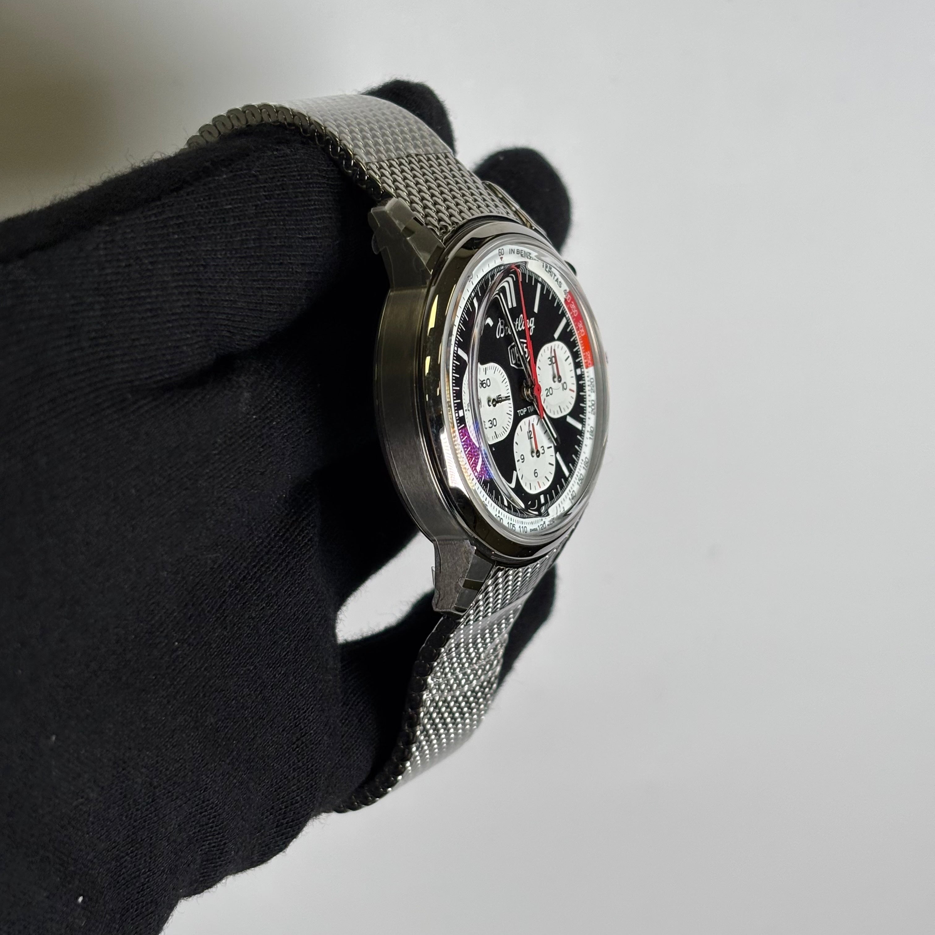 Breitling Top Time 41mm Black Dial Watch Ref# AB0176 - Happy Jewelers Fine Jewelry Lifetime Warranty