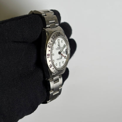 Rolex Explorer II 40mm White Dial Watch Ref# 16570 - Happy Jewelers Fine Jewelry Lifetime Warranty
