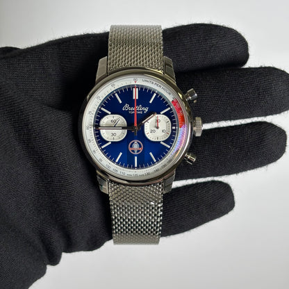 Breitling Top Time 41mm Blue Dial Watch Ref# AB0176 - Happy Jewelers Fine Jewelry Lifetime Warranty