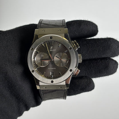 Hublot Classic Fusion 45mm Grey Dial Watch Ref# 521.NX.7071.LR - Happy Jewelers Fine Jewelry Lifetime Warranty