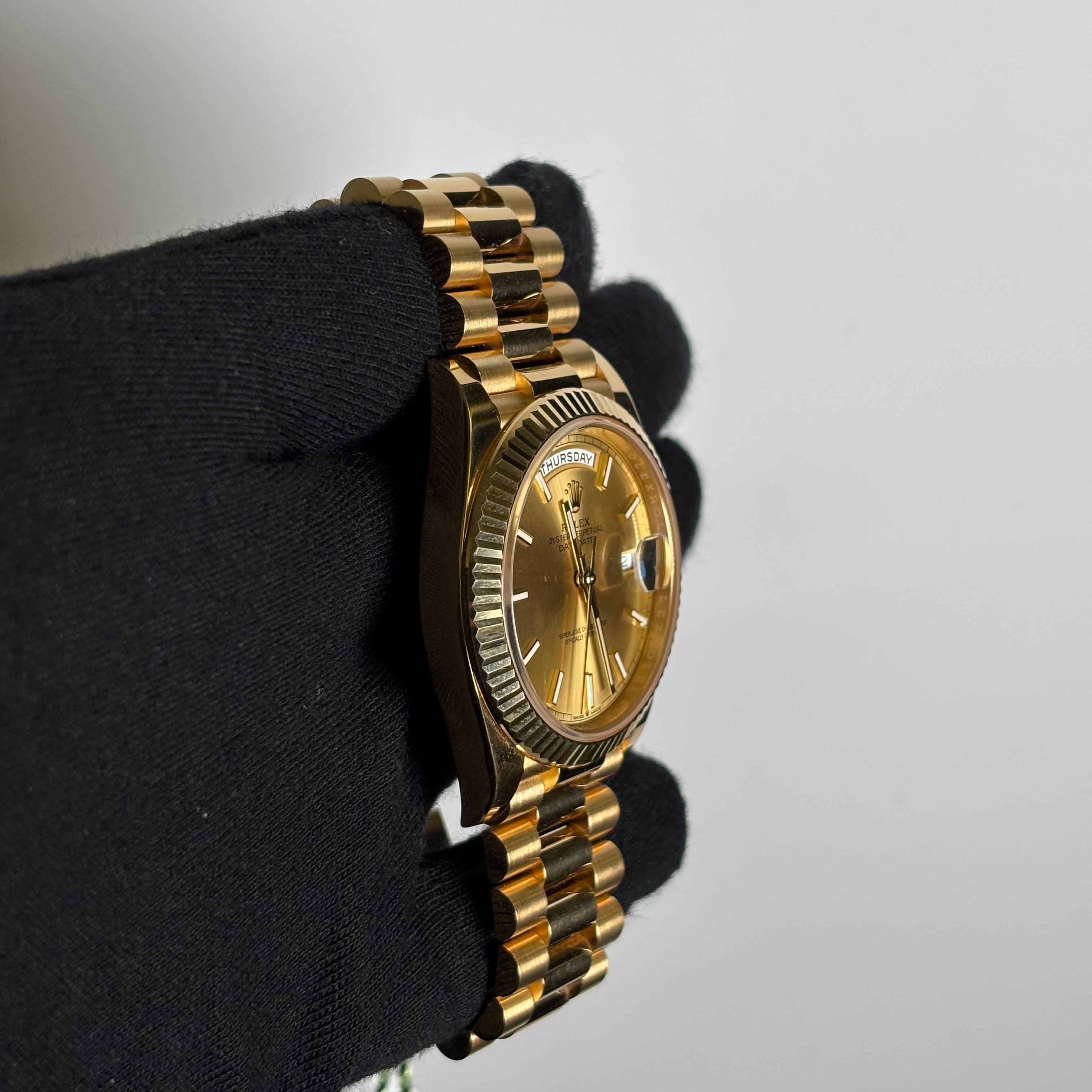 Rolex Day-Date 40mm Champagne Dial Watch Ref# 228238 - Happy Jewelers Fine Jewelry Lifetime Warranty