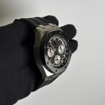 Audemars Piguet Royal Oak 43mm Black Dial Watch Ref# 26420SO.OO.A002CA.01 - Happy Jewelers Fine Jewelry Lifetime Warranty