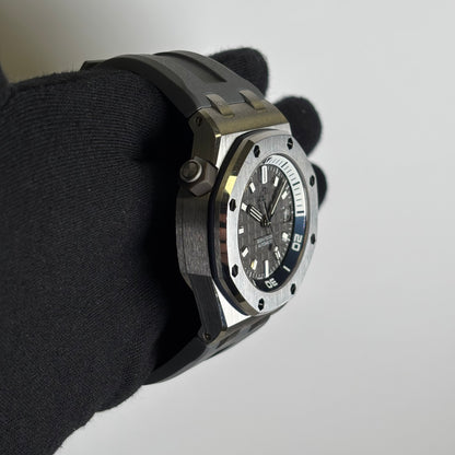 Audemars Piguet Royal Oak 42mm Grey Dial Watch Ref# 15720ST.OO.A009CA.01 - Happy Jewelers Fine Jewelry Lifetime Warranty