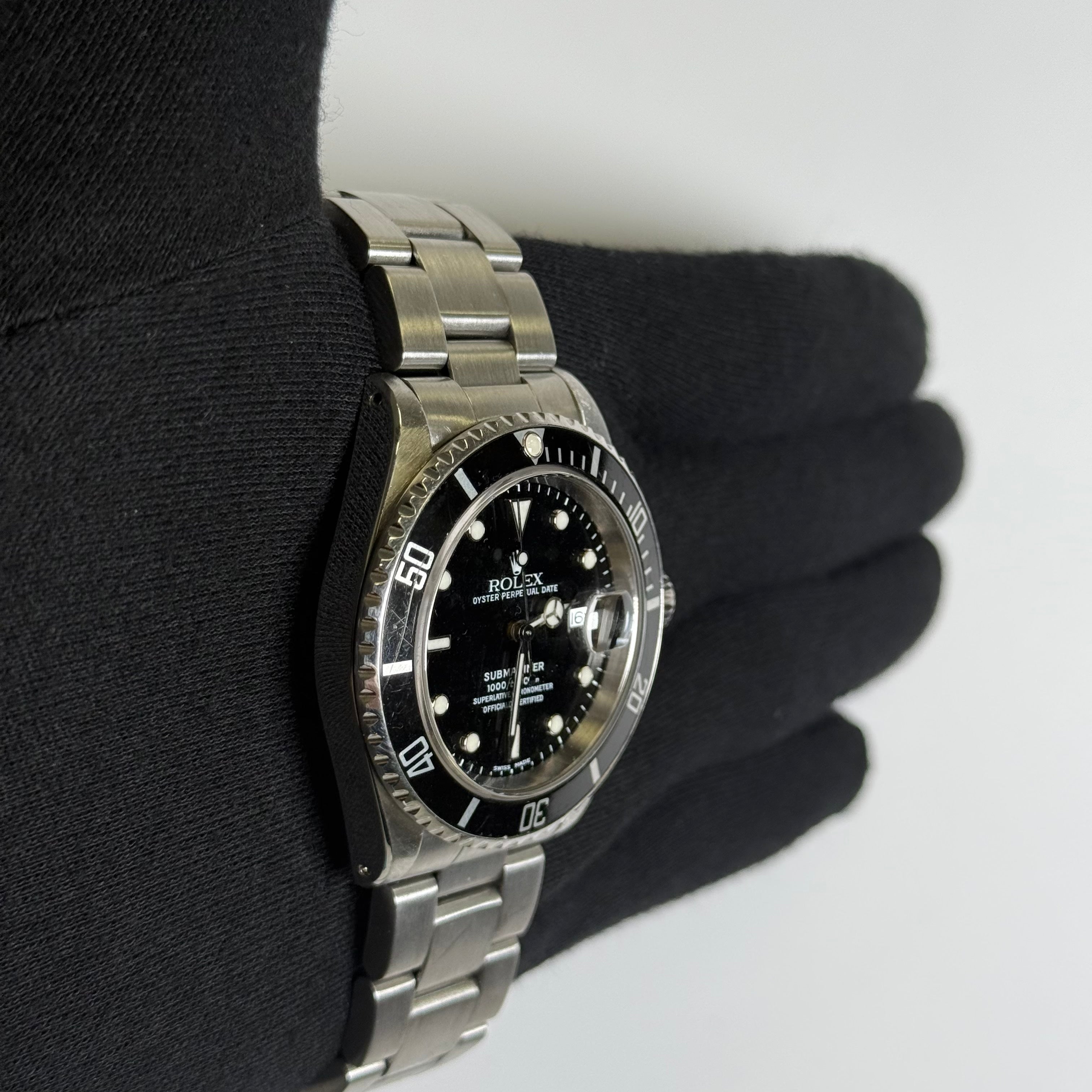 Rolex Submariner 40mm Black Dial Watch Ref# 16610 - Happy Jewelers Fine Jewelry Lifetime Warranty