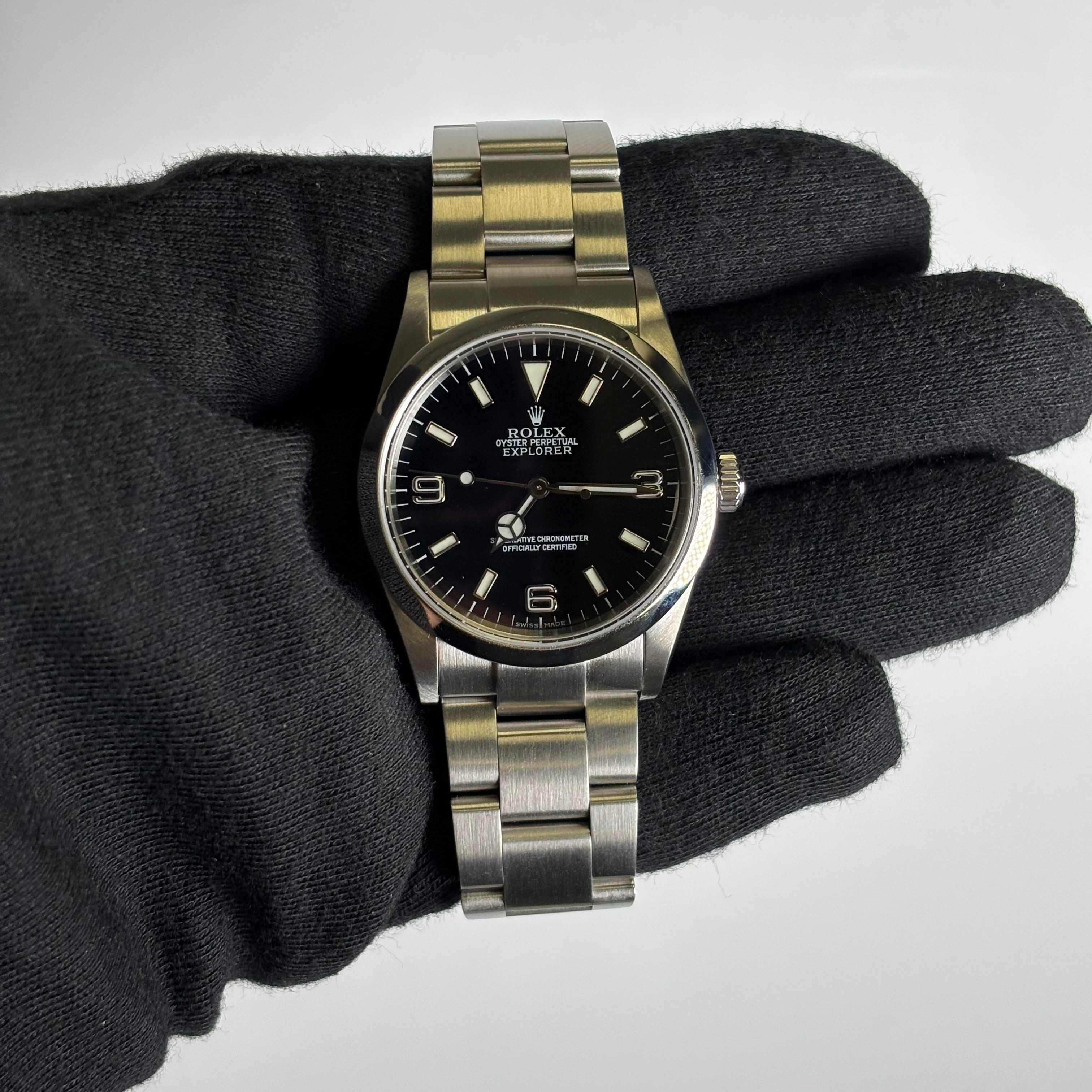 Rolex Explorer 36mm Black Dial Watch Ref# 114270 - Happy Jewelers Fine Jewelry Lifetime Warranty