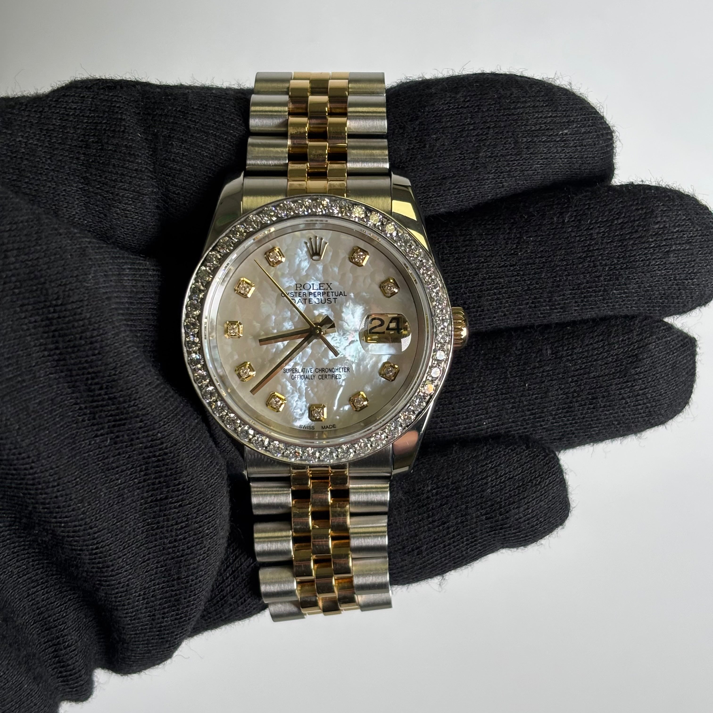 Rolex Datejust 36mm MOP Dial Watch Ref# 116233 - Happy Jewelers Fine Jewelry Lifetime Warranty