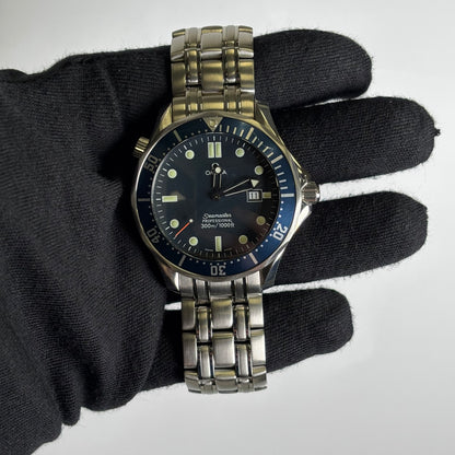 Omega Seamaster 41mm Blue Dial Watch Ref# 2541.80.00 - Happy Jewelers Fine Jewelry Lifetime Warranty