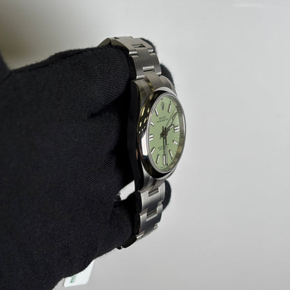 Rolex Oyster Perpetual 41mm Pistachio Dial Watch Ref# 134300 - Happy Jewelers Fine Jewelry Lifetime Warranty