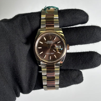 Rolex Datejust 36mm Chocolate Dial Watch Ref# 126201 - Happy Jewelers Fine Jewelry Lifetime Warranty