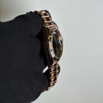 Rolex Day-Date 40mm Olive Dial Watch Ref# 228235 - Happy Jewelers Fine Jewelry Lifetime Warranty