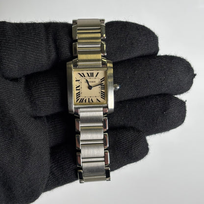 Cartier Tank 20mm Ivory Dial Watch Ref# W51008Q3 - Happy Jewelers Fine Jewelry Lifetime Warranty