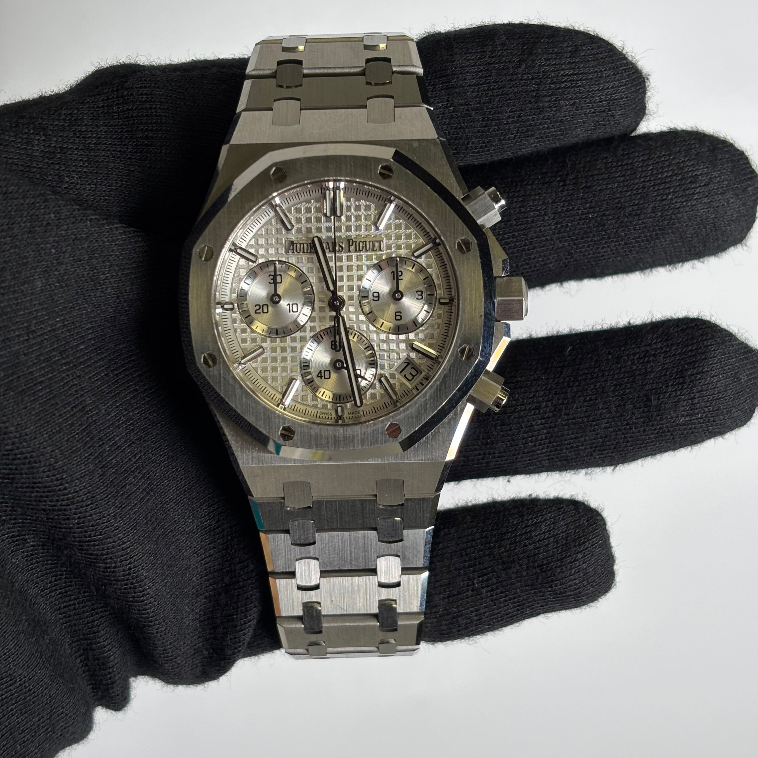 セレクトショップ☆カメリア☆　アルマンド　シルバー　344 ▷ Audemars Piguet Royal Oak Chronograph Stainless Steel Silver