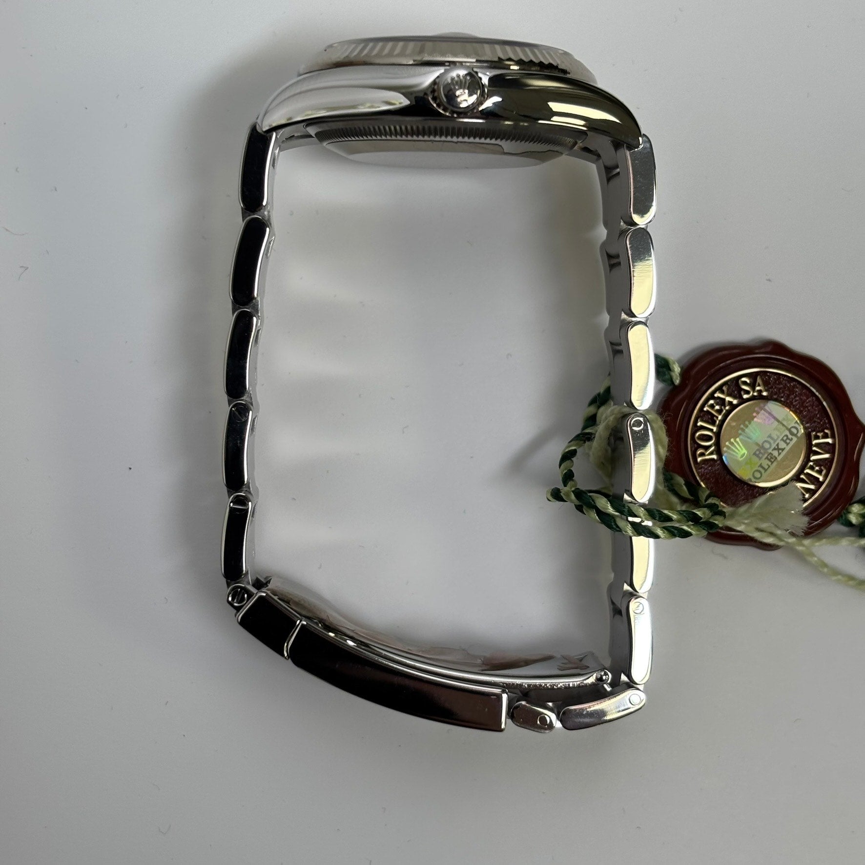 Rolex Oyster Perpetual 34mm Silver Dial Watch Ref# 115234 - Happy Jewelers Fine Jewelry Lifetime Warranty
