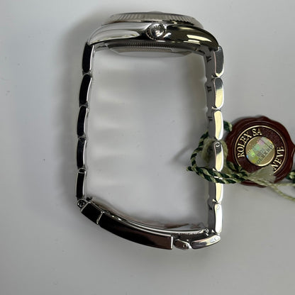 Rolex Oyster Perpetual 34mm Silver Dial Watch Ref# 115234 - Happy Jewelers Fine Jewelry Lifetime Warranty