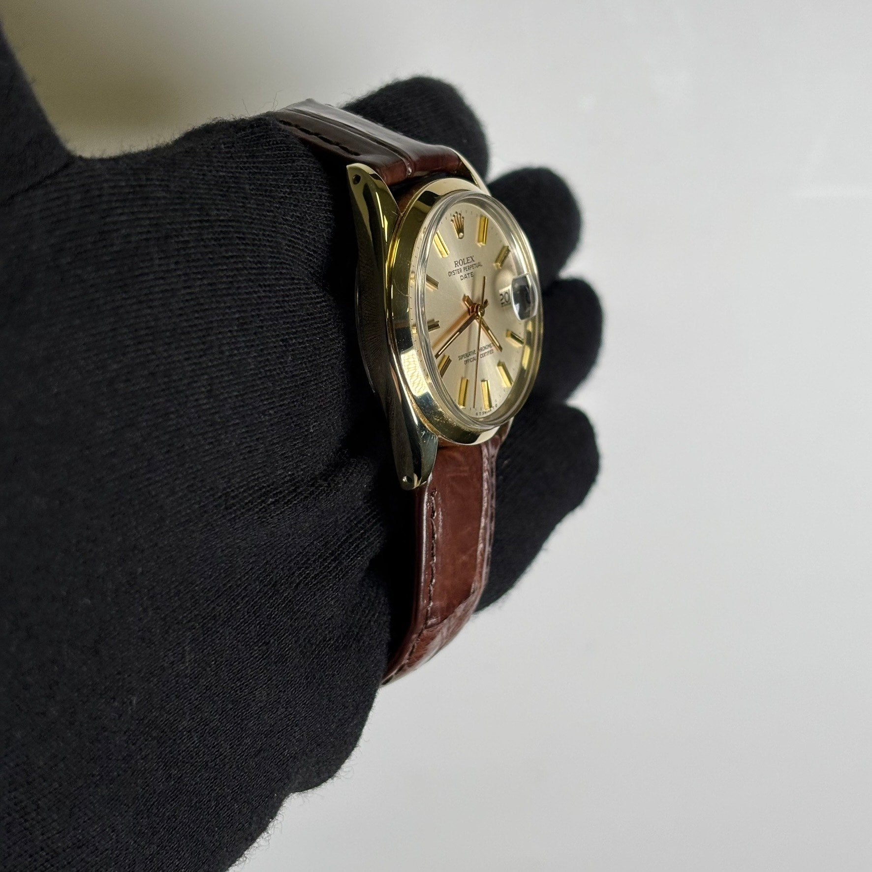 Rolex Datejust 34mm Silver Dial Watch Ref# 1550 - Happy Jewelers Fine Jewelry Lifetime Warranty