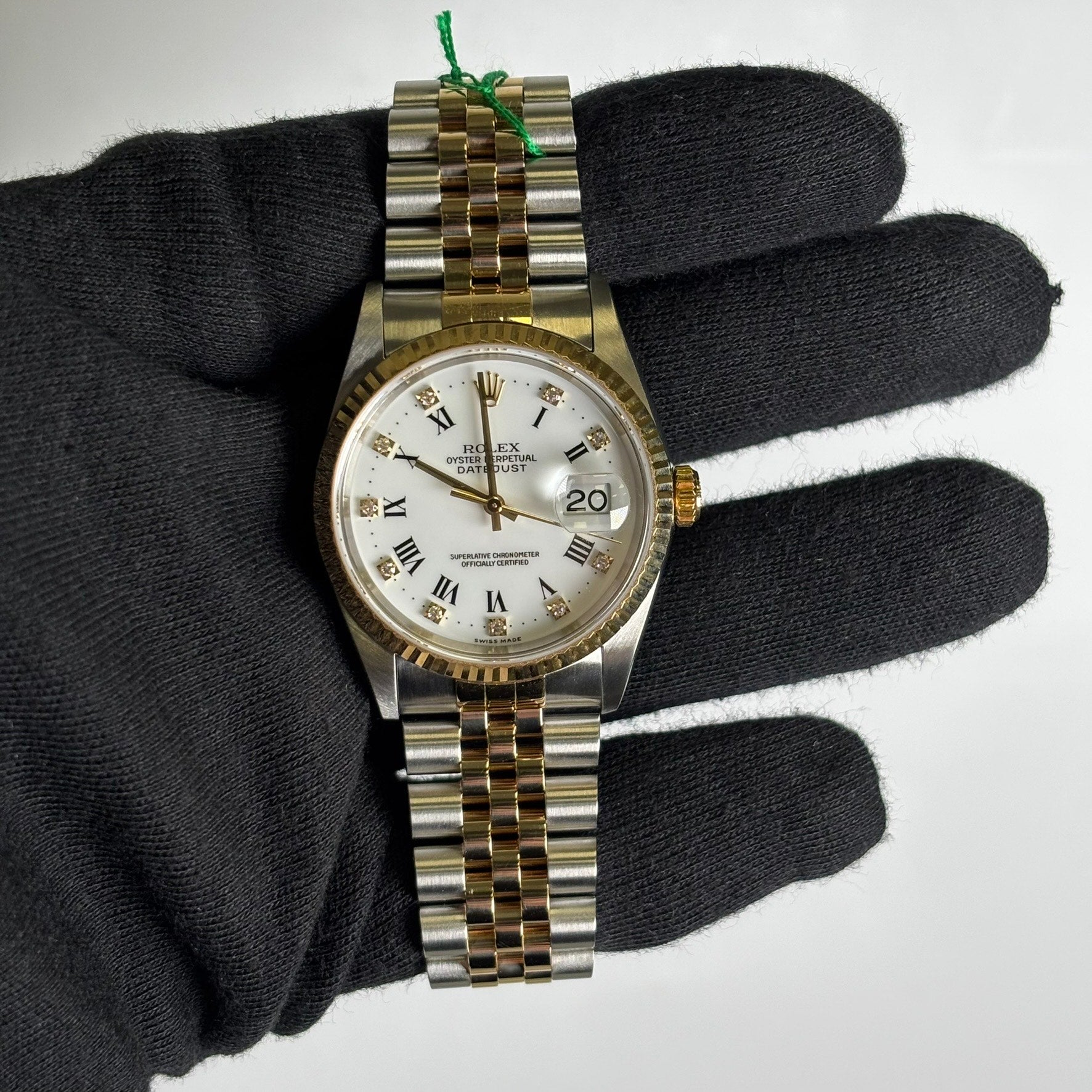 Rolex Datejust 36mm White Dial Watch Ref# 16233 - Happy Jewelers Fine Jewelry Lifetime Warranty