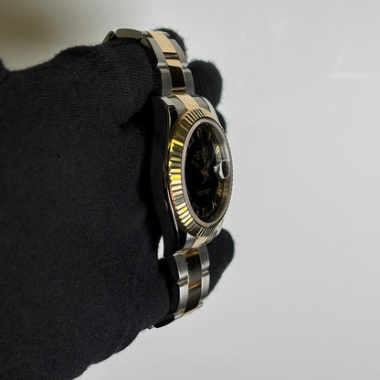 Rolex Datejust 41mm Black Dial Watch Ref# 116333 - Happy Jewelers Fine Jewelry Lifetime Warranty