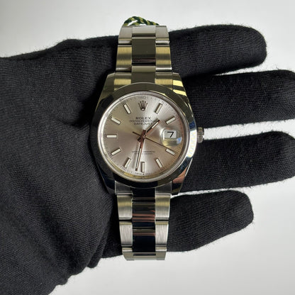 Rolex Datejust 41mm Silver Dial Watch Ref# 126300 - Happy Jewelers Fine Jewelry Lifetime Warranty
