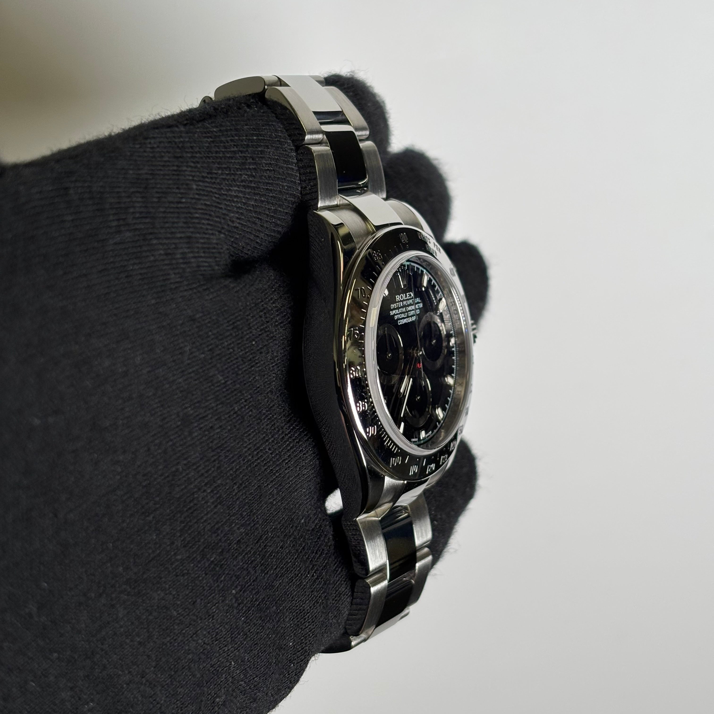 Rolex Daytona 40mm Black Dial Watch Ref# 116520 - Happy Jewelers Fine Jewelry Lifetime Warranty