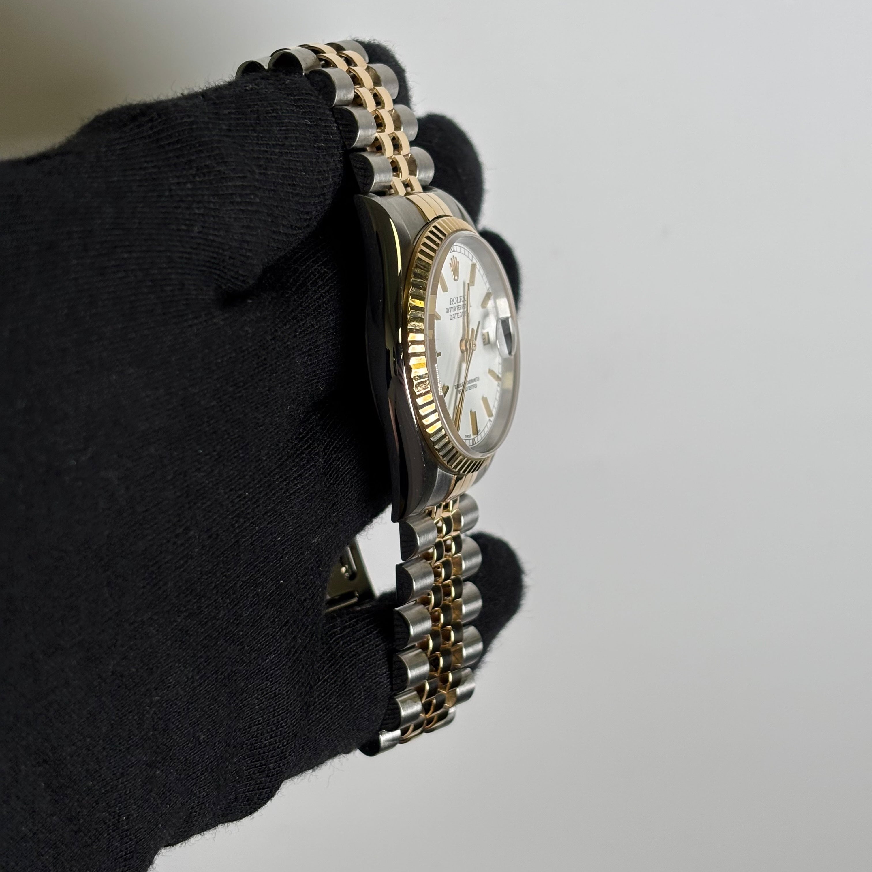 Rolex Datejust 36mm White Dial Watch Ref# 16233 - Happy Jewelers Fine Jewelry Lifetime Warranty