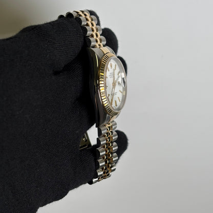 Rolex Datejust 36mm White Dial Watch Ref# 16233 - Happy Jewelers Fine Jewelry Lifetime Warranty