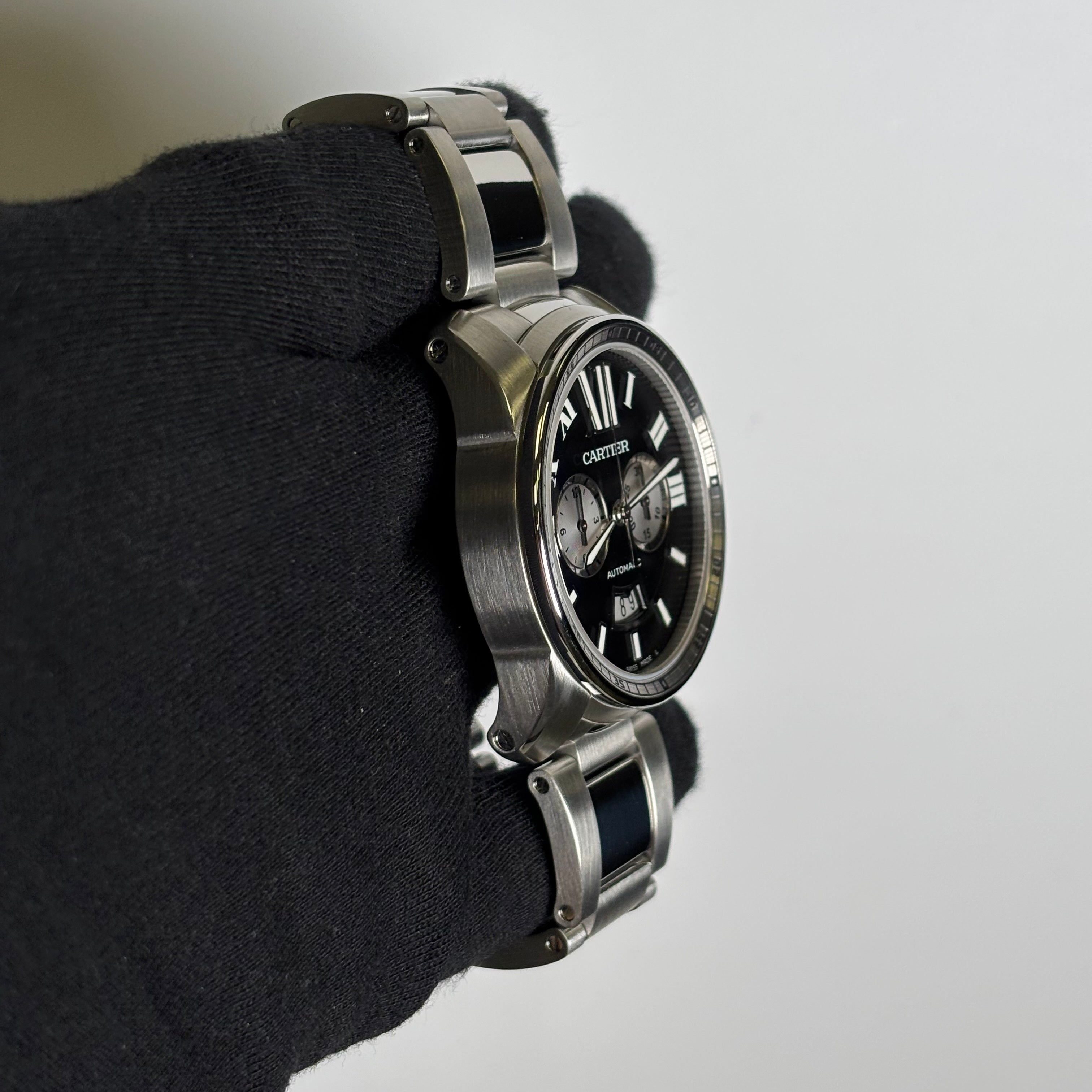 Cartier Calibre 42mm Black Dial Watch Ref# W7100061 - Happy Jewelers Fine Jewelry Lifetime Warranty