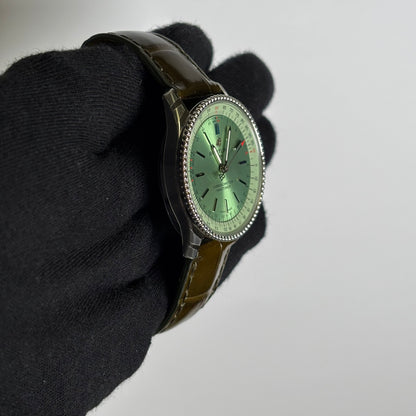 Breitling Navitimer 35mm Green Dial Watch Ref# A17395 - Happy Jewelers Fine Jewelry Lifetime Warranty