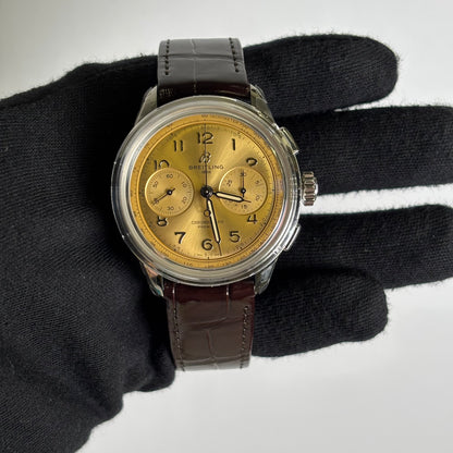 Breitling Premier 40mm Copper Dial Ref# AB0930 - Happy Jewelers Fine Jewelry Lifetime Warranty