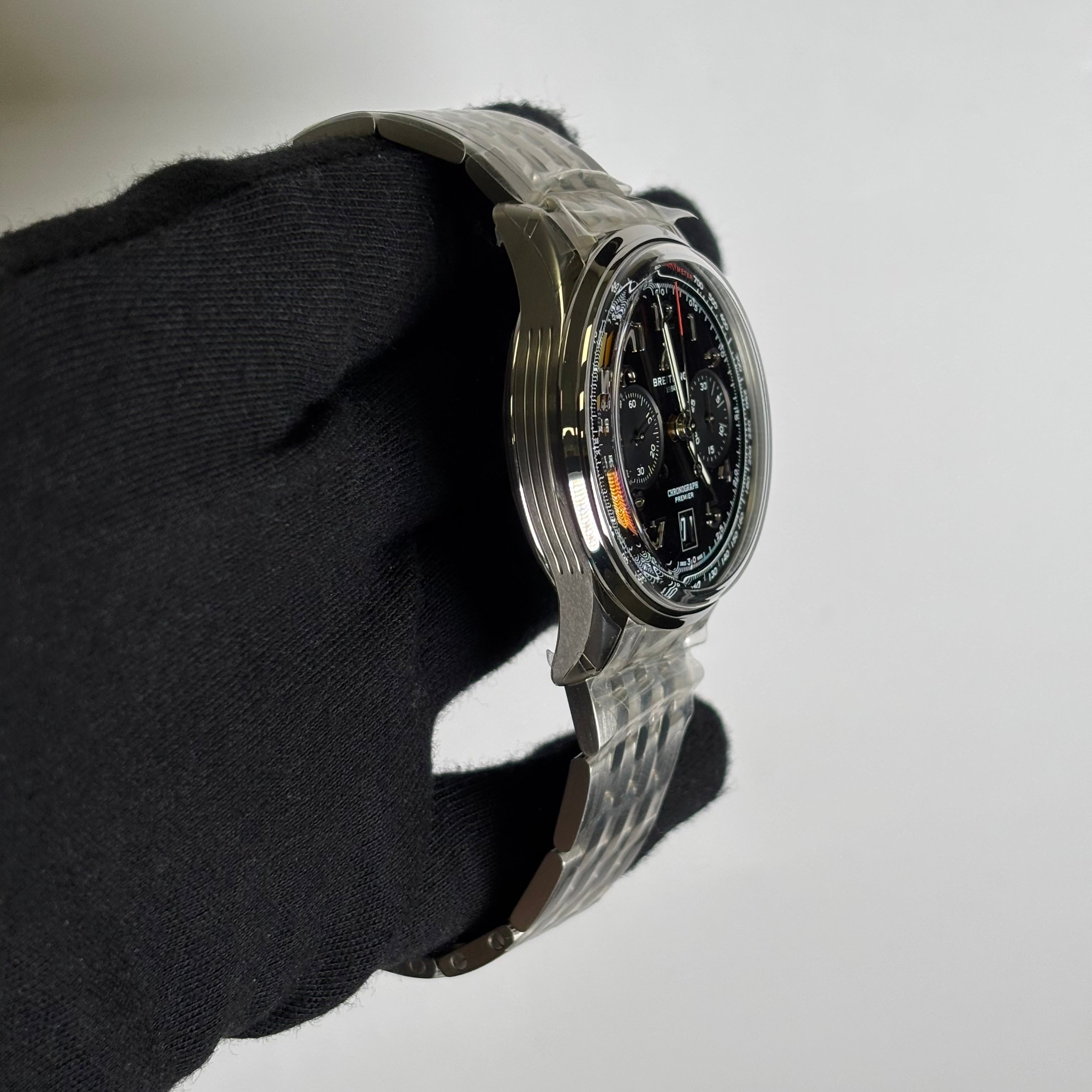 Breitling Premier 42mm Black Dial Ref# AB0145 - Happy Jewelers Fine Jewelry Lifetime Warranty