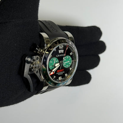 Graham Chronofighter 46mm Black Dial Watch Ref# 20VGS.B12A.K10B - Happy Jewelers Fine Jewelry Lifetime Warranty
