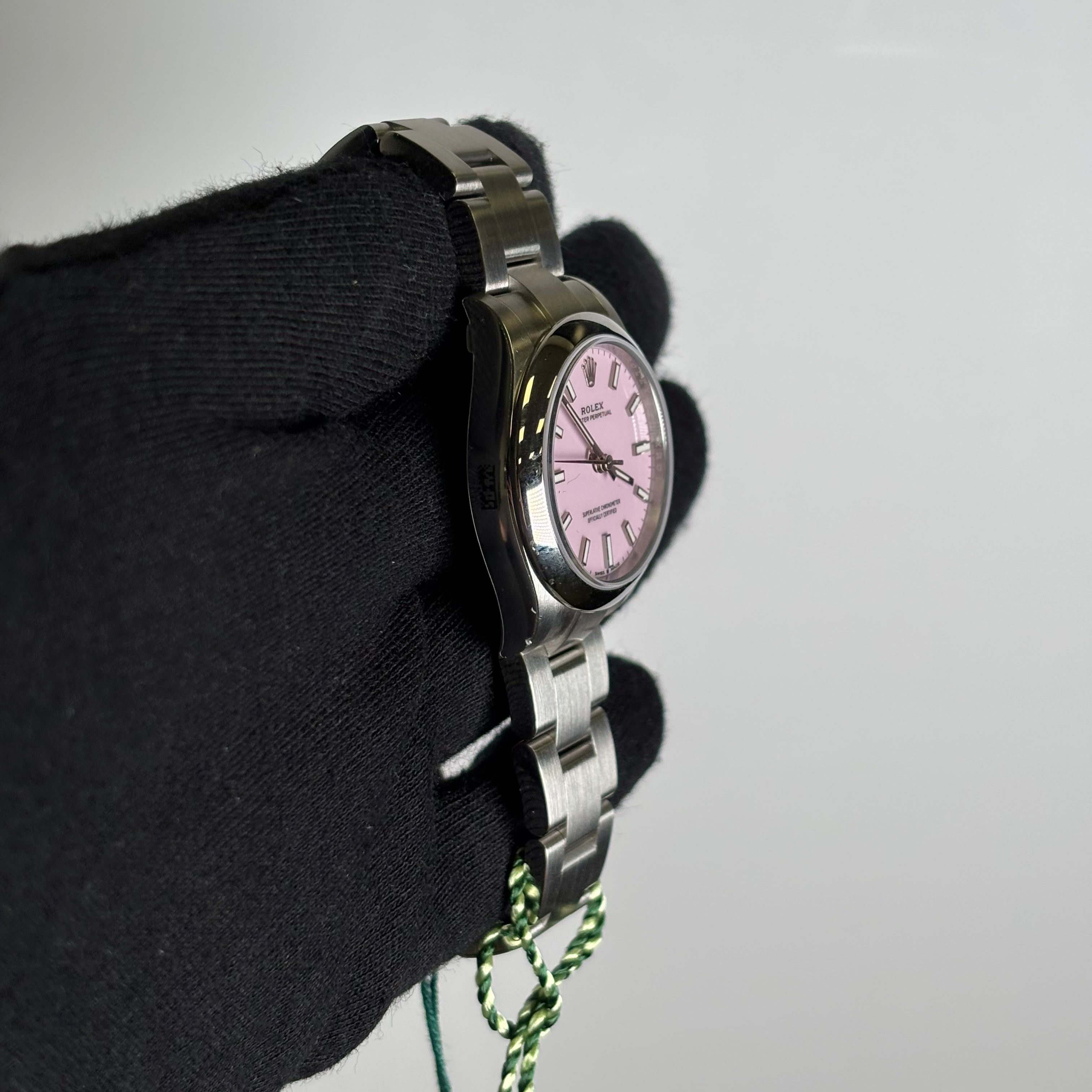 Rolex Oyster Perpetual 31mm Pink Dial Watch Ref# 277200 - Happy Jewelers Fine Jewelry Lifetime Warranty