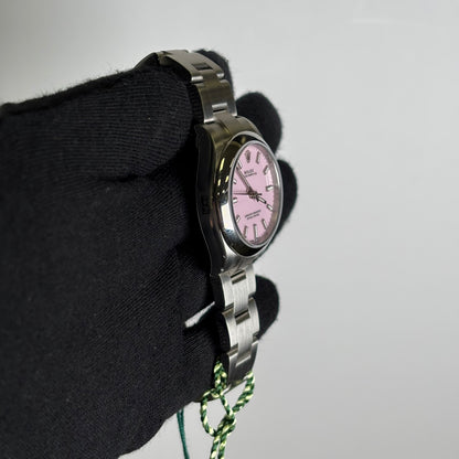Rolex Oyster Perpetual 31mm Pink Dial Watch Ref# 277200 - Happy Jewelers Fine Jewelry Lifetime Warranty