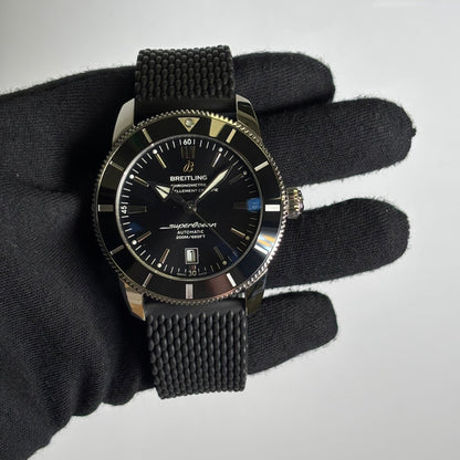 Breitling Superocean 46mm Black Dial Watch Ref# AB202012/BF74 - Happy Jewelers Fine Jewelry Lifetime Warranty