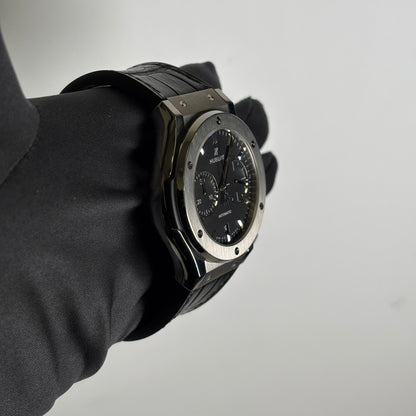 Hublot Classic Fusion 45mm Black Dial Watch Ref# 521.NX.1171.LR - Happy Jewelers Fine Jewelry Lifetime Warranty