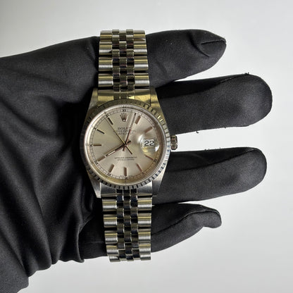 Rolex Datejust 36mm Silver Dial Watch Ref# 16220 - Happy Jewelers Fine Jewelry Lifetime Warranty