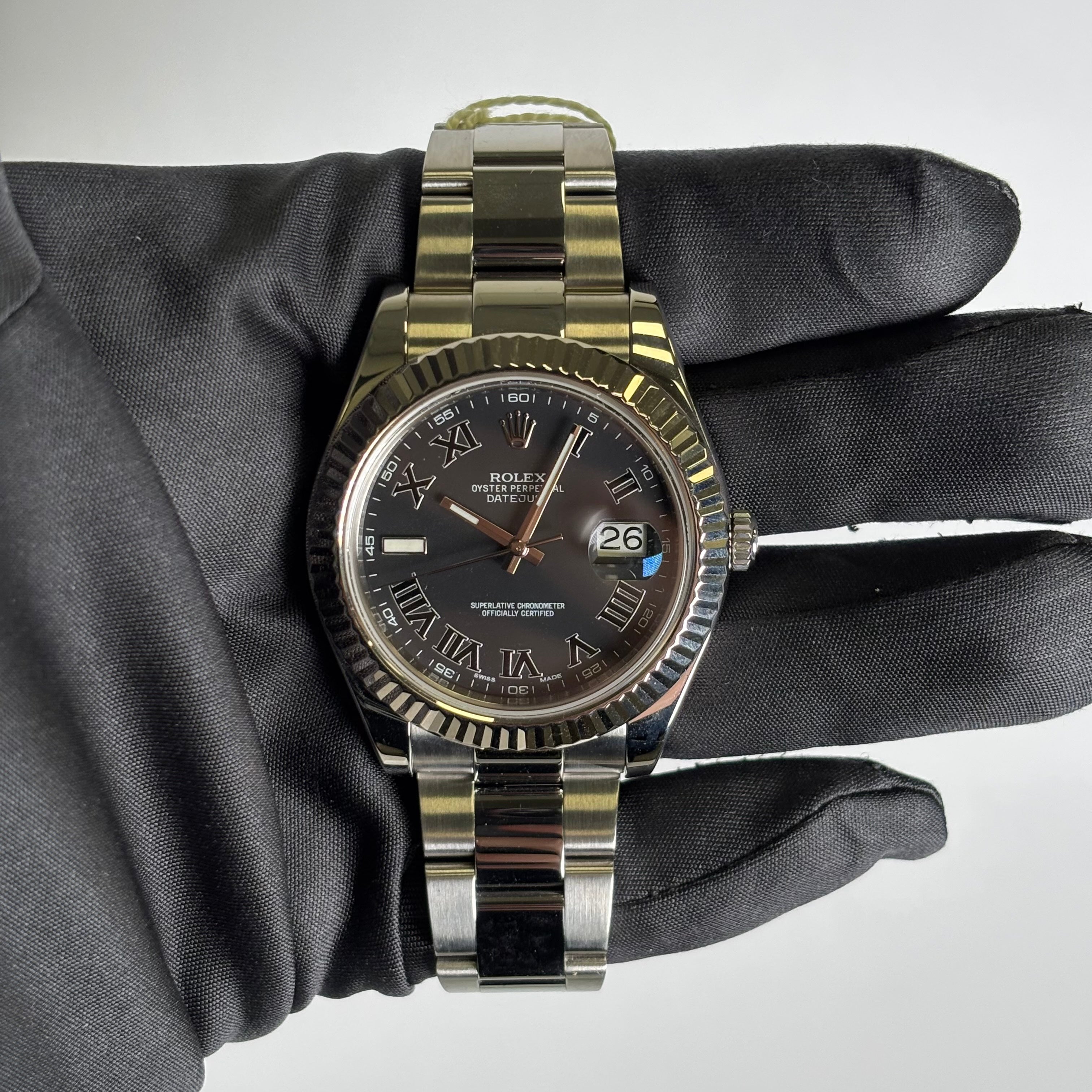 Rolex Datejust 41mm Black Dial Watch Ref# 116334 - Happy Jewelers Fine Jewelry Lifetime Warranty