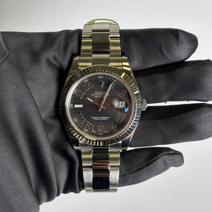 Rolex Datejust 41mm Black Dial Watch Ref# 116334 - Happy Jewelers Fine Jewelry Lifetime Warranty