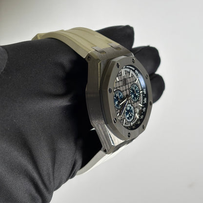 Audemars Piguet Royal Oak 43mm Grey Dial Watch Ref# 26420IO.OO.A009CA.01 - Happy Jewelers Fine Jewelry Lifetime Warranty