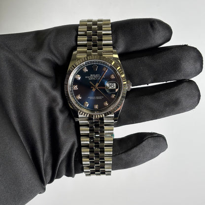 Rolex Datejust 36mm Blue Dial Watch Ref# 126234 - Happy Jewelers Fine Jewelry Lifetime Warranty