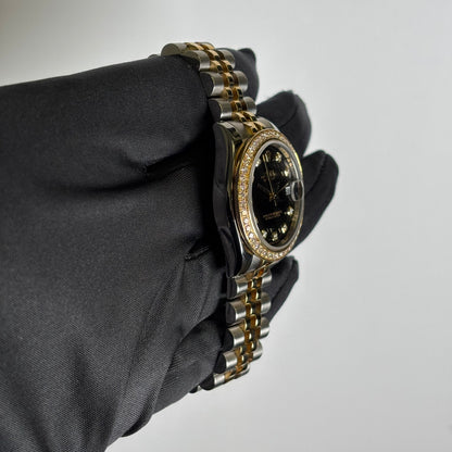 Rolex Datejust 31mm Black Dial Watch Ref# 178383 - Happy Jewelers Fine Jewelry Lifetime Warranty