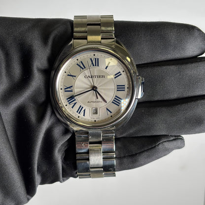 Cartier Cle 35mm Silver Dial Watch Ref# WSCL0007 - Happy Jewelers Fine Jewelry Lifetime Warranty