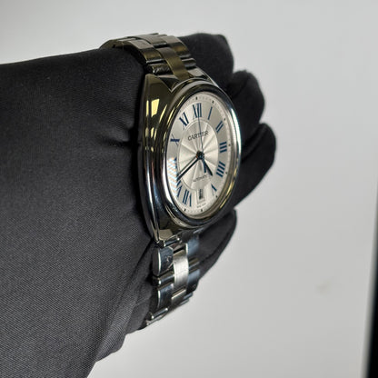 Cartier Cle 35mm Silver Dial Watch Ref# WSCL0007 - Happy Jewelers Fine Jewelry Lifetime Warranty