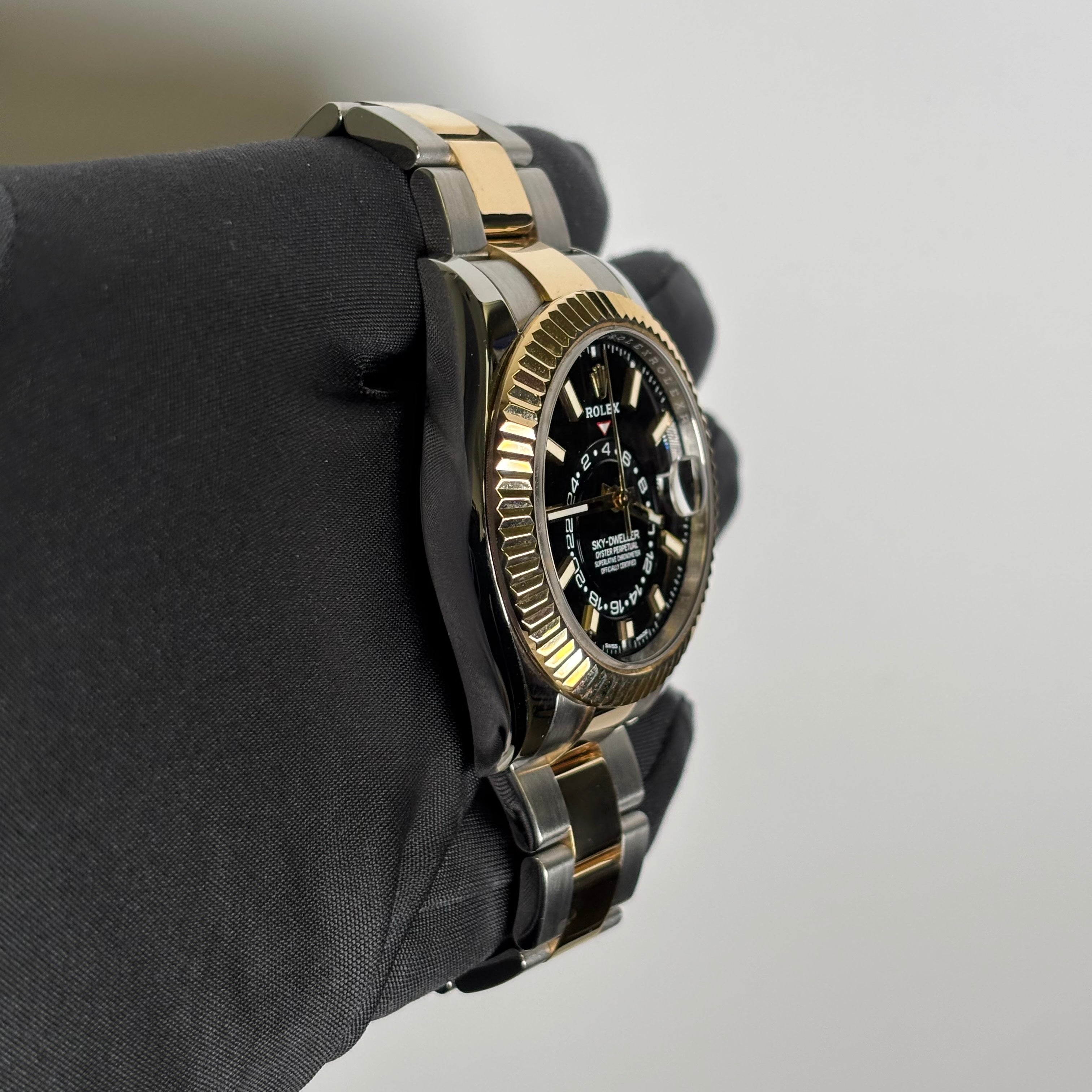 Rolex Sky-Dweller 42mm Black Dial Watch Ref# 326933 - Happy Jewelers Fine Jewelry Lifetime Warranty