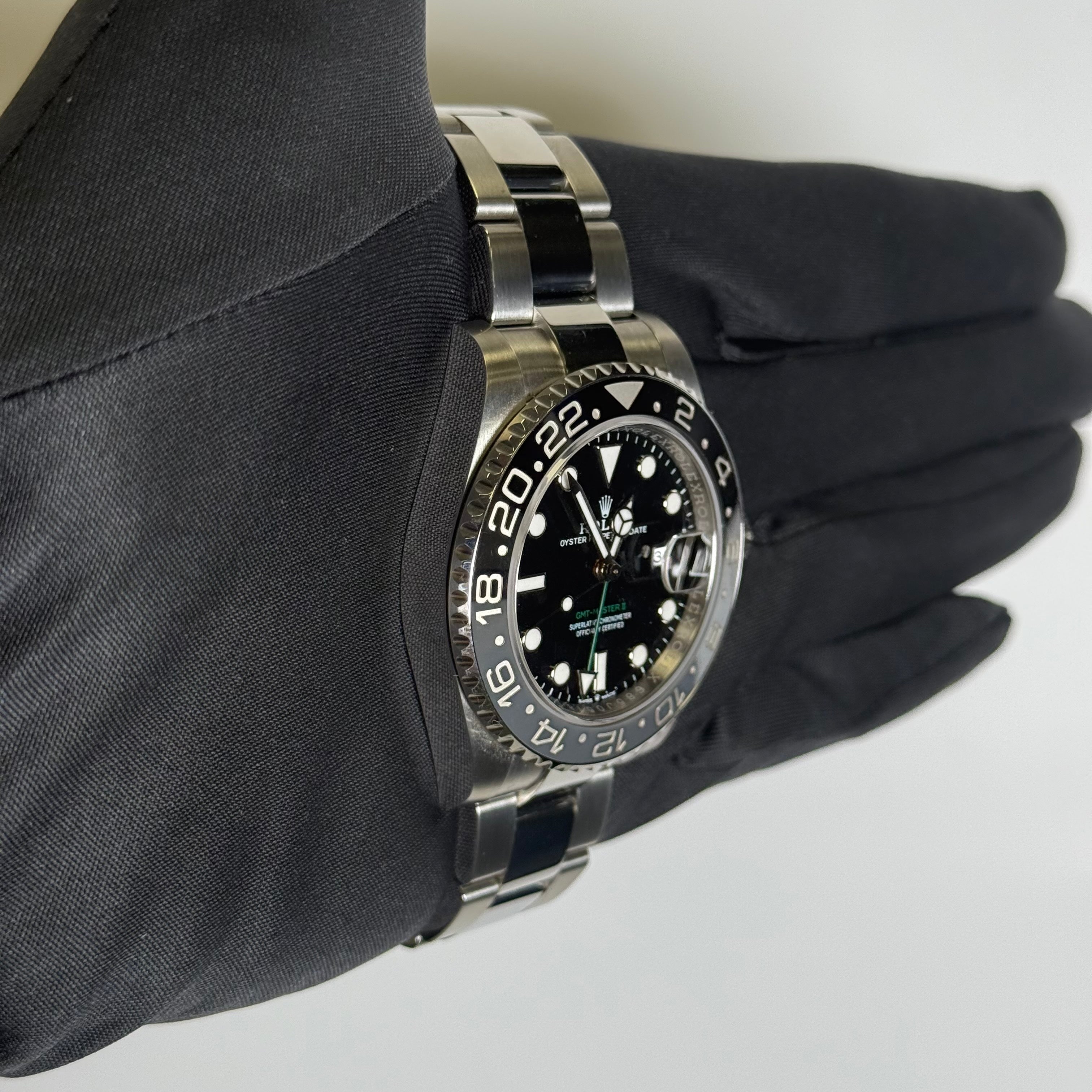 Rolex GMT-Master II 40mm Black Dial Watch Ref# 126710GRNR - Happy Jewelers Fine Jewelry Lifetime Warranty