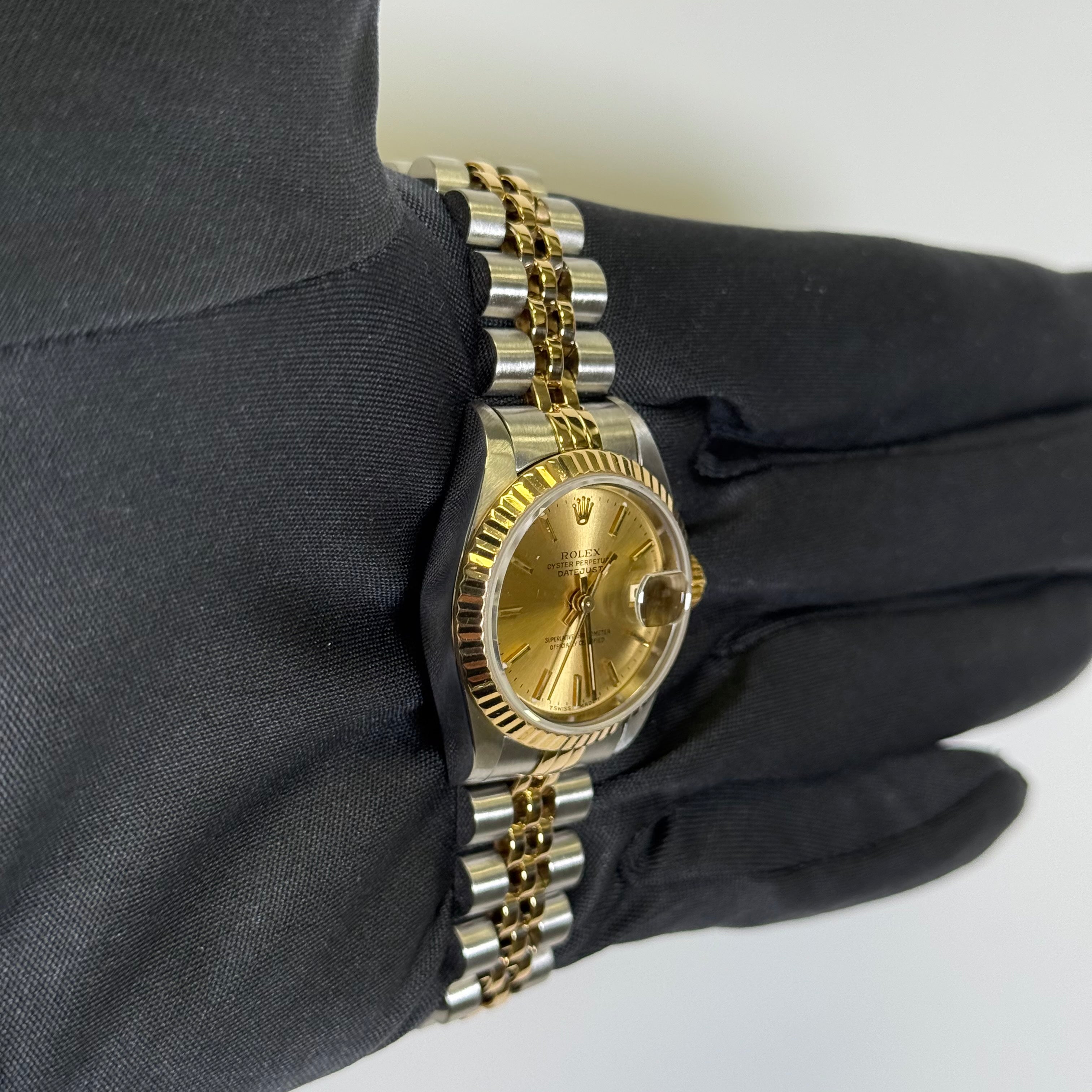 Rolex Datejust 26mm Champagne Dial Watch Ref# 69173 - Happy Jewelers Fine Jewelry Lifetime Warranty