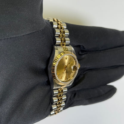Rolex Datejust 26mm Champagne Dial Watch Ref# 69173 - Happy Jewelers Fine Jewelry Lifetime Warranty