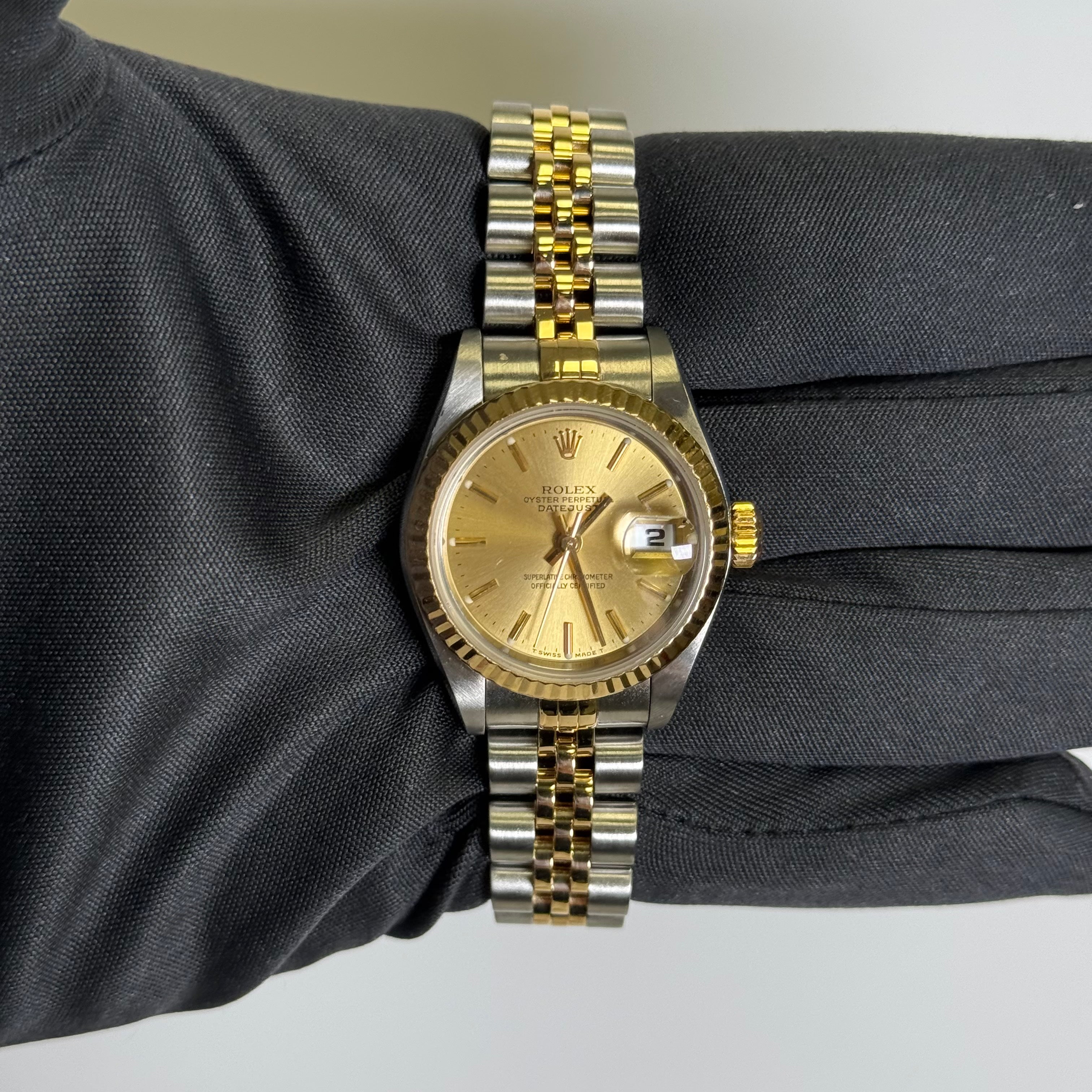Rolex Datejust 26mm Champagne Dial Watch Ref# 79173 - Happy Jewelers Fine Jewelry Lifetime Warranty